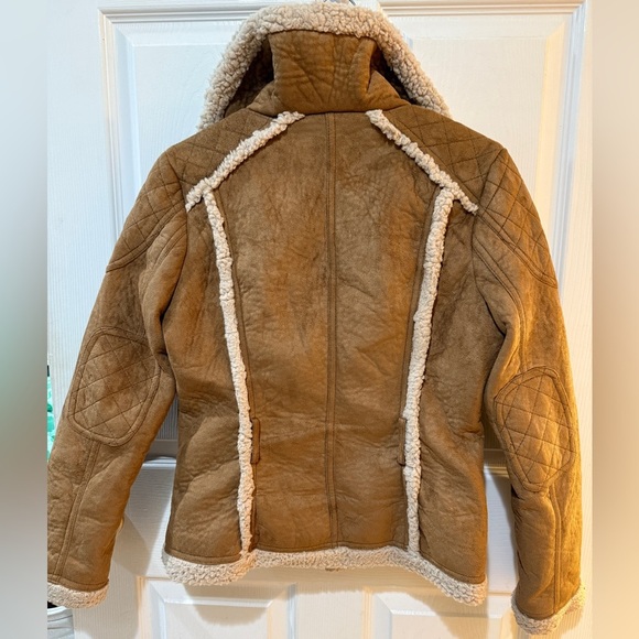 Bernardo Women's Tan Faux Suede Teddy Jacket Fall Staple Jacket🍂🍁🎃 - Picture 5 of 10